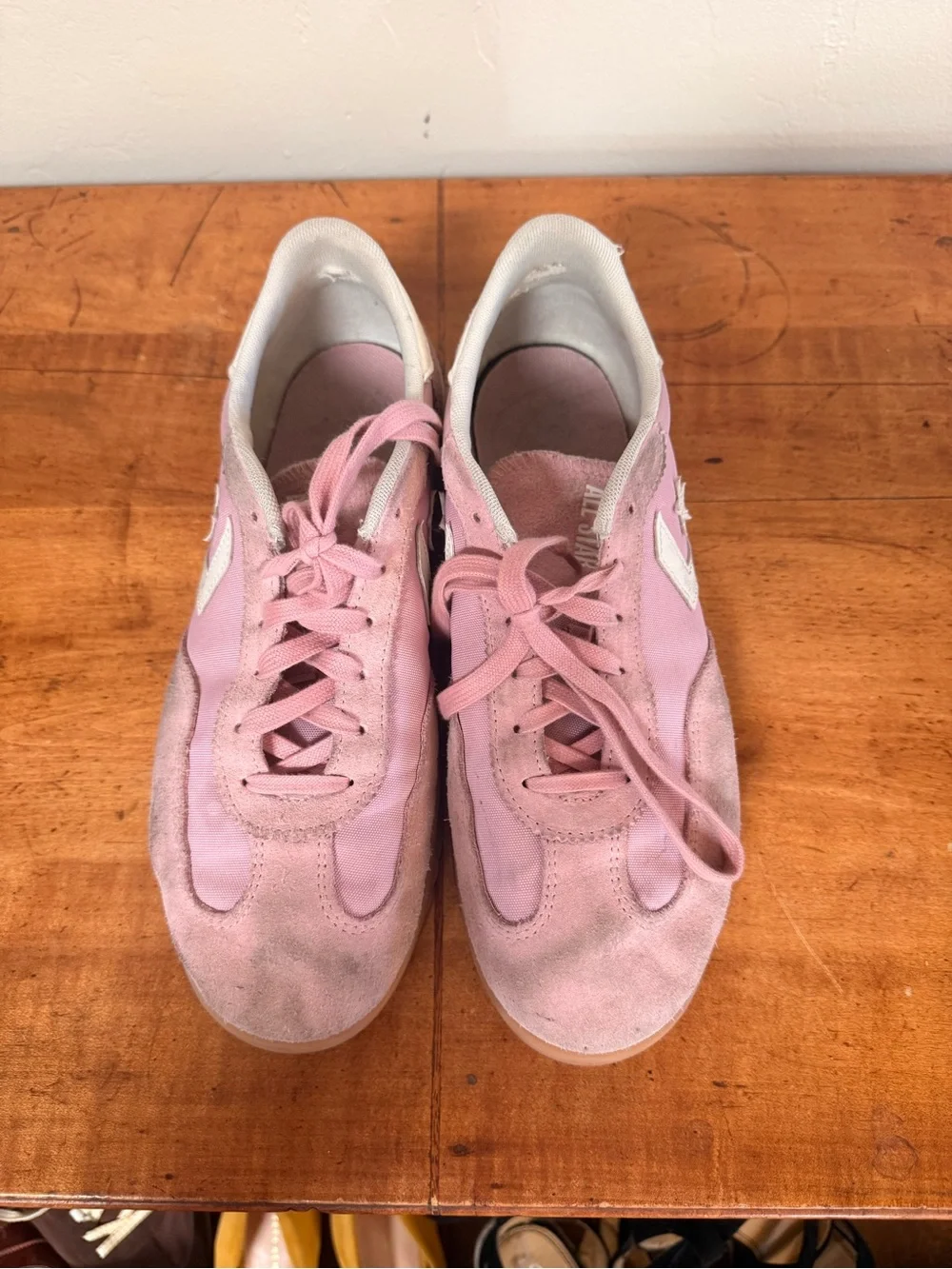 Converse Pink Low-Top Star Chevron Sneakers - Picture 3 of 6
